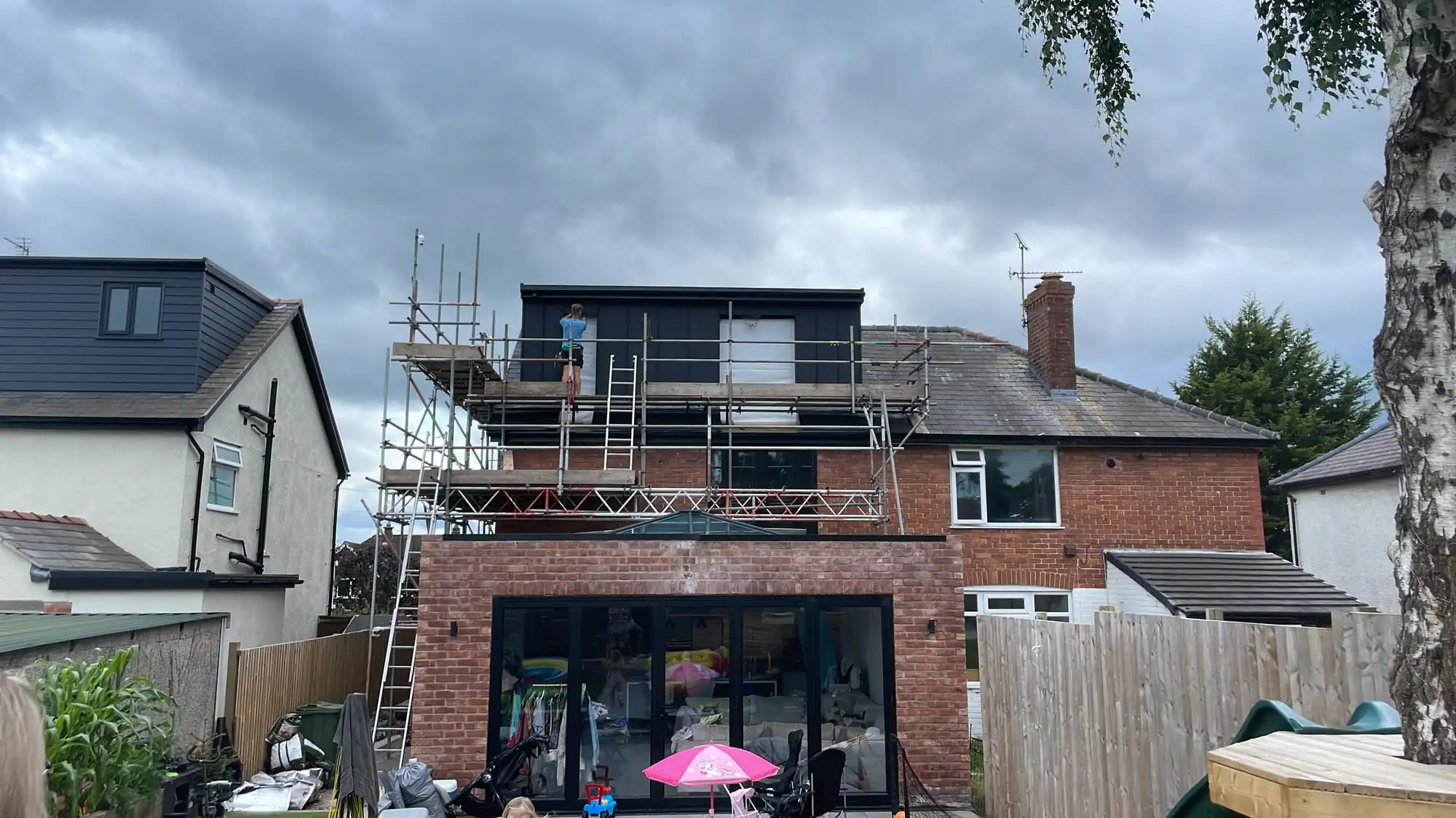 2026 10 M Rear Dormer Scaffold Wide